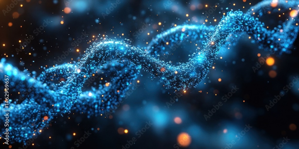Futuristic DNA Helix Background for Science and Biotechnology Innovation Futuristic DNA Helix Background for Science and Biotechnology Innovation