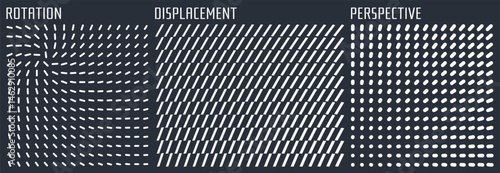 Image of many rectangular flat shapes with transition effect. Dynamic gradient pattern. Vector for presentation, banner, flyer, cover or brochure.