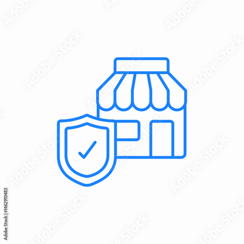 business insured icon sign vector