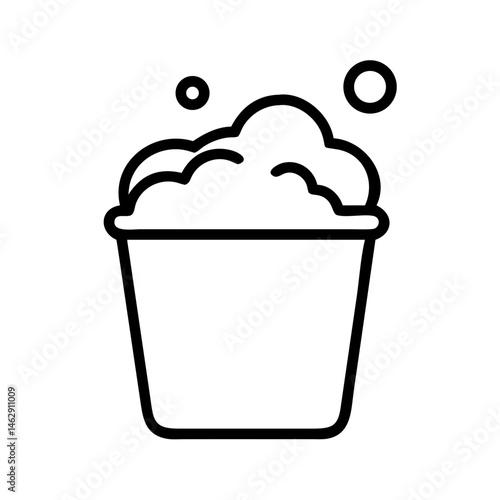 soap bucket on transparent background for web and graphic design