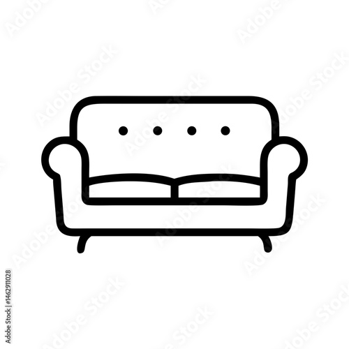 sofa on transparent background for web and graphic design