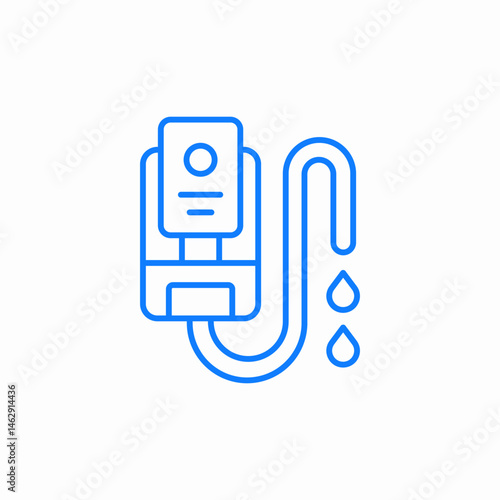 fluid dispenser icon sign vector
