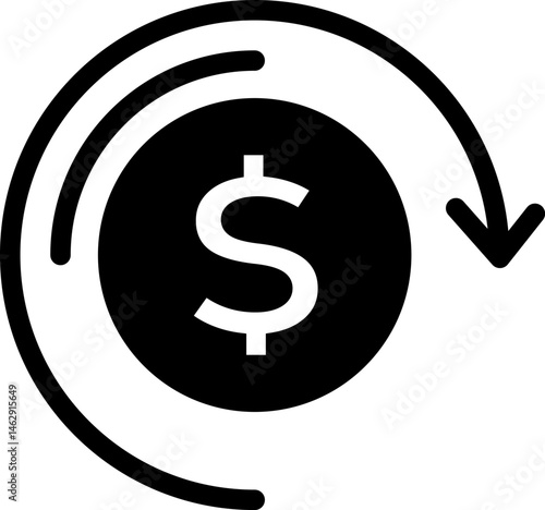 Vector Icon of Inflation and Liquidity for Economic Concept