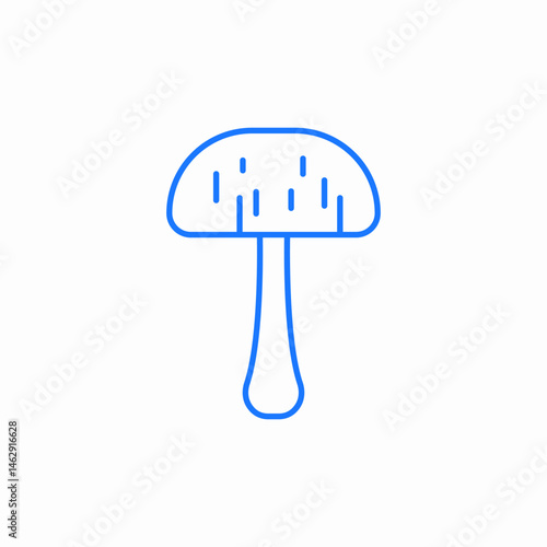 mushroom plant icon sign vector