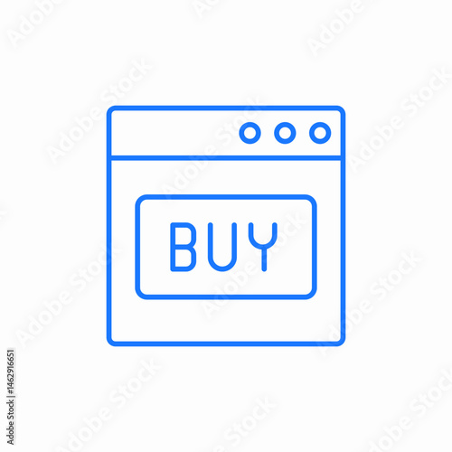 online buy icon sign vector