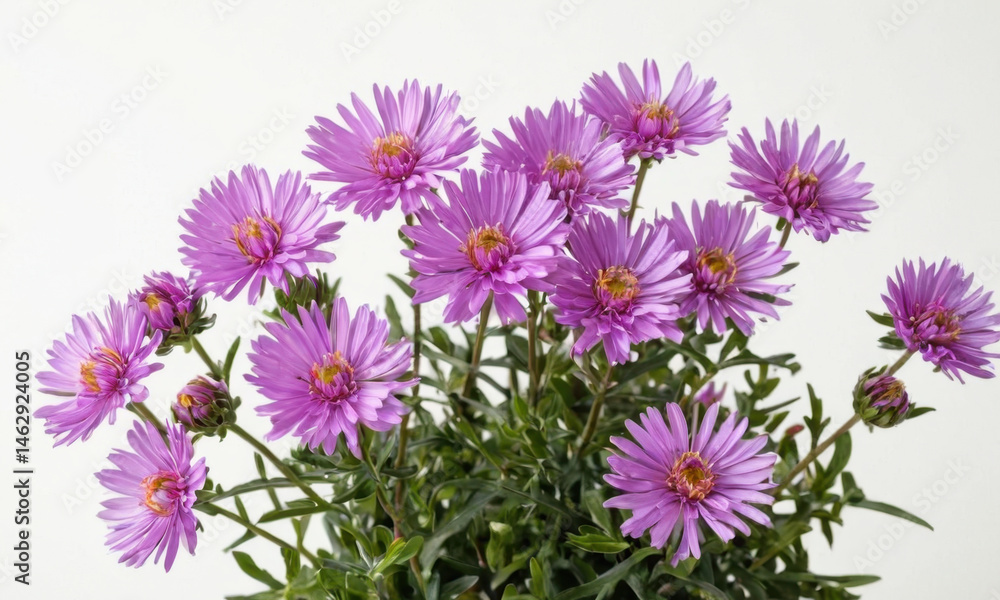 Obraz premium A decorative vase filled with purple flowers sitting on a table