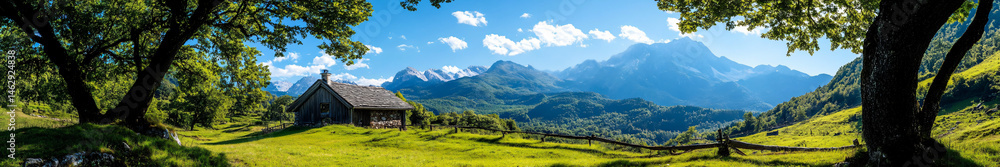 Fototapeta premium sun rays through the trees