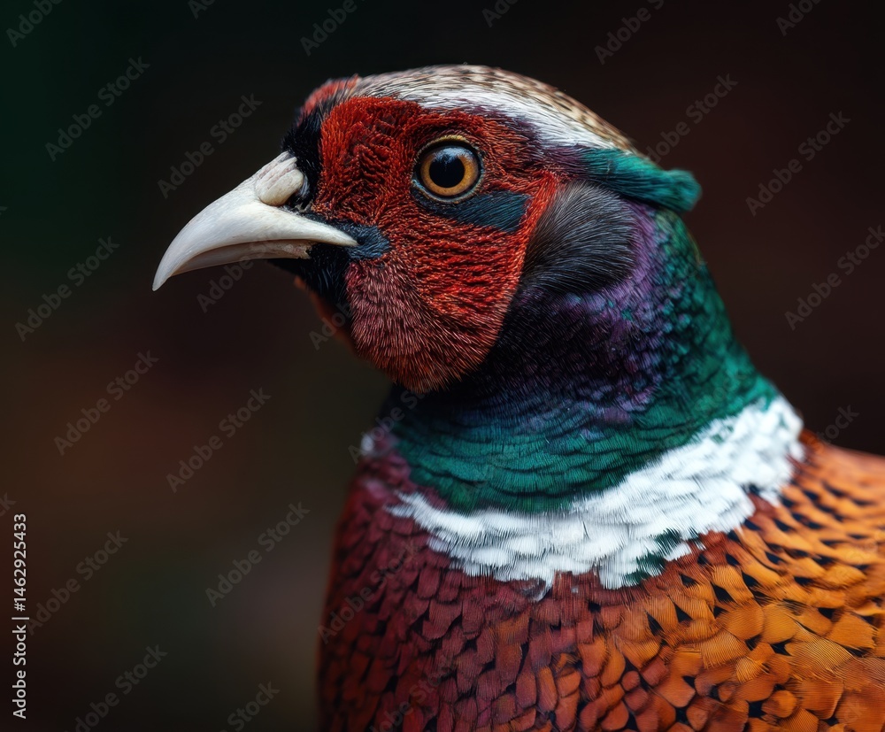 Fototapeta premium Common Pheasant Phasianus colchicus in the wild