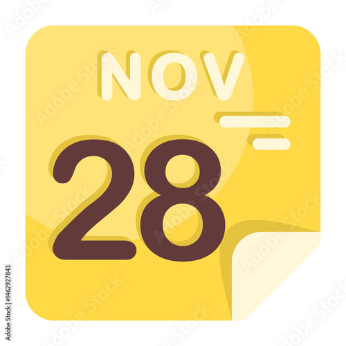 28 November Calendar Icon