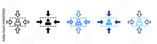 Alignment Icon Set With Multiple Style Collection 
