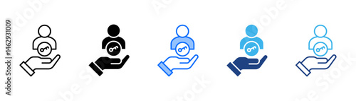 Ownership Icon Set With Multiple Style Collection 