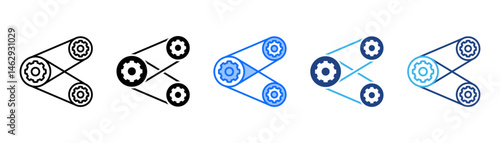 Lean Icon Set With Multiple Style Collection 