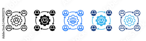 Restructure Icon Set With Multiple Style Collection 