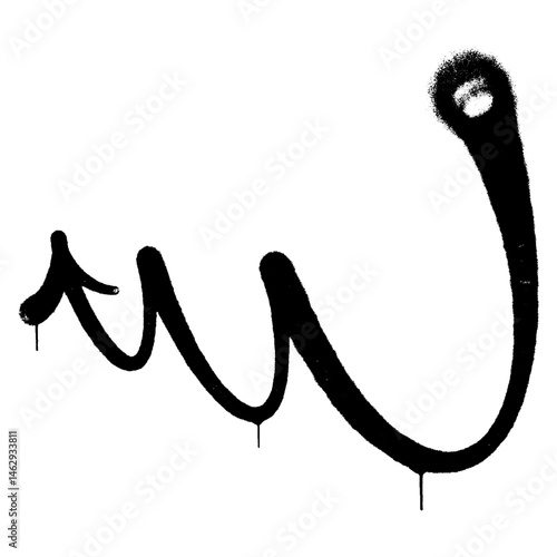 spray arrow graffiti style element