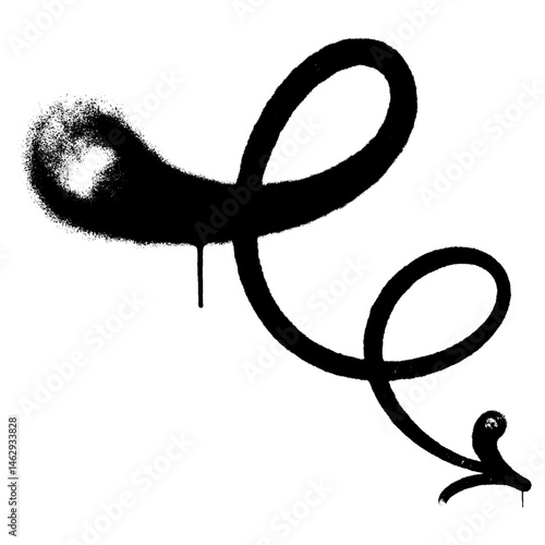 spray arrow graffiti style element