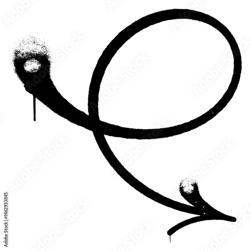 spray arrow graffiti style element