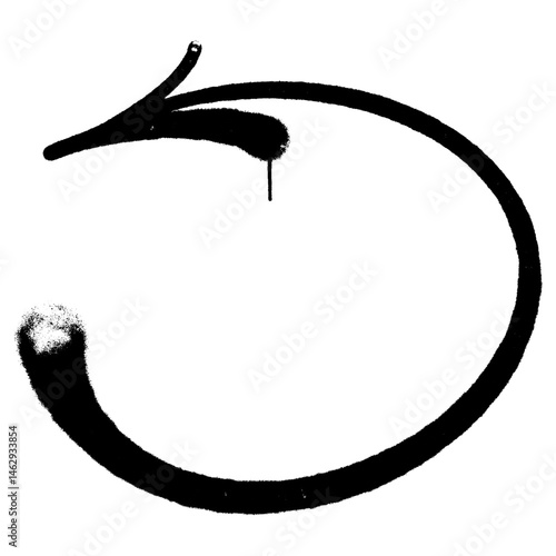 spray arrow graffiti style element