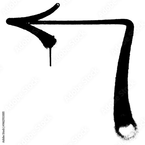 spray arrow graffiti style element