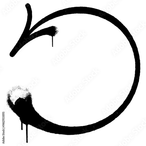 spray arrow graffiti style element