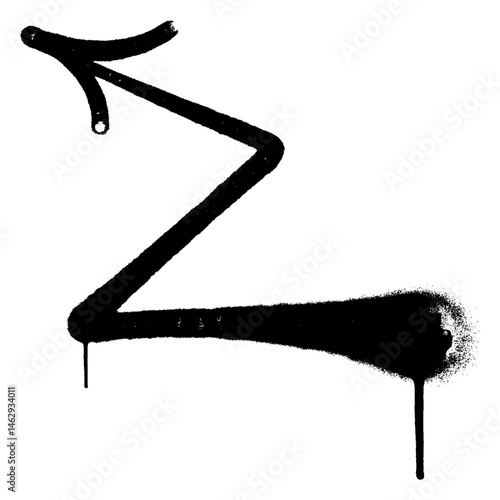 spray arrow graffiti style element