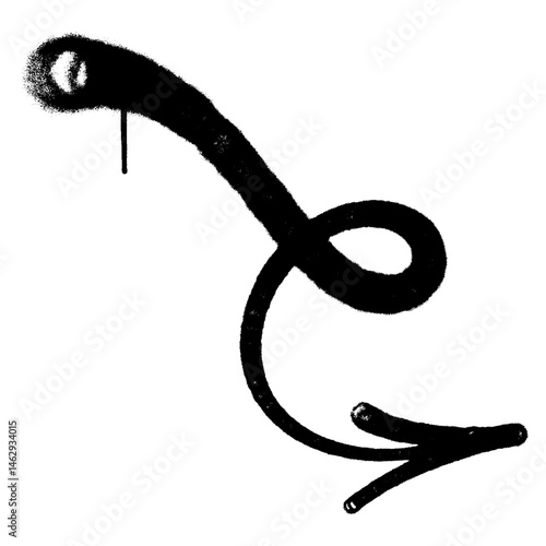 spray arrow graffiti style element