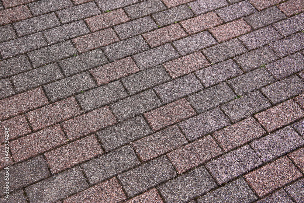 Texture of brick pavement in Tokyo Japan, clean and beautiful Texture of brick pavement in Tokyo Japan, clean and beautiful