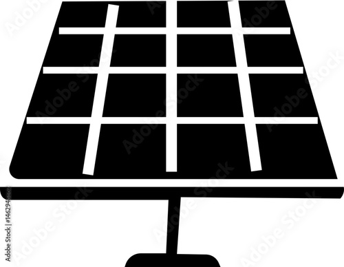 Black Vector Silhouette Set of Solar Panel Icons – Renewable Energy, Eco-Friendly Electricity, and Green Technology Symbols. isolated on transparent background