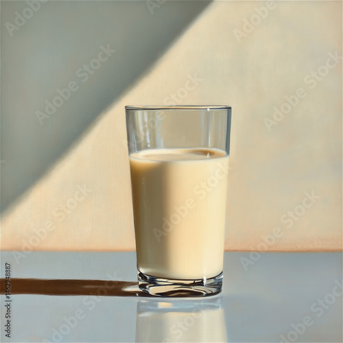 glass of milk generated by AI