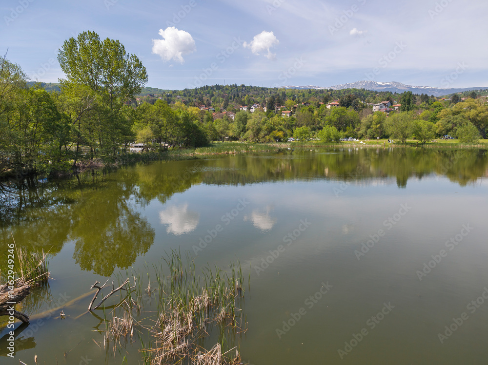 Spring Landscape of Pancharevo lake, Bulgaria