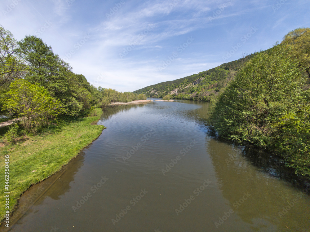 Spring Landscape of Pancharevo lake, Bulgaria