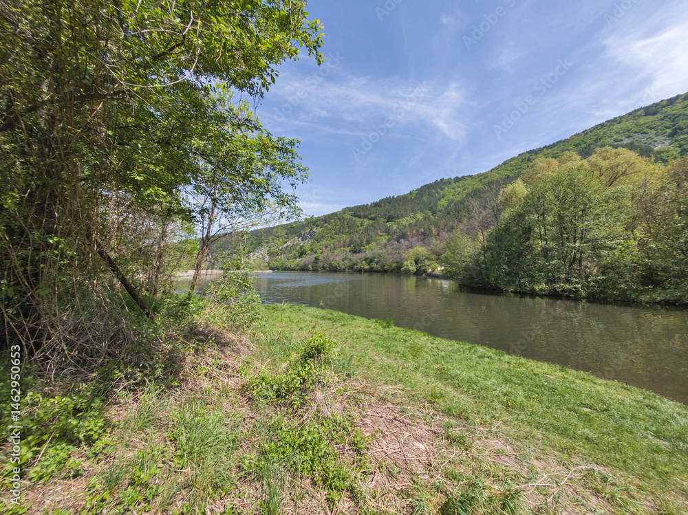 Spring Landscape of Pancharevo lake, Bulgaria