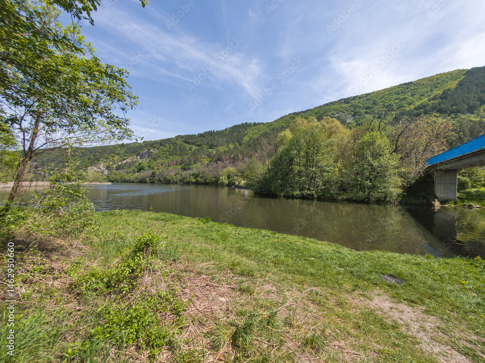 Spring Landscape of Pancharevo lake, Bulgaria