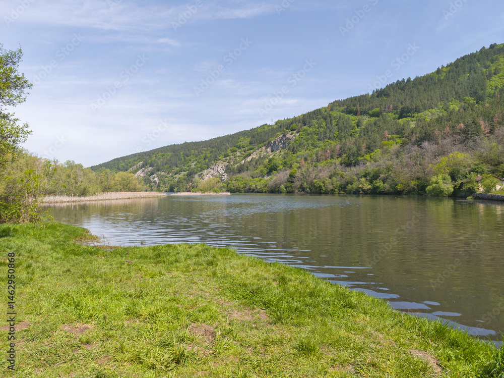 Spring Landscape of Pancharevo lake, Bulgaria