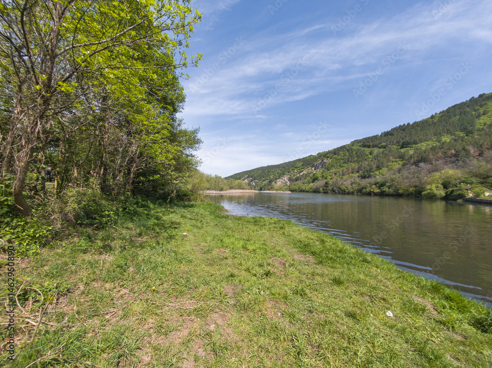 Spring Landscape of Pancharevo lake, Bulgaria
