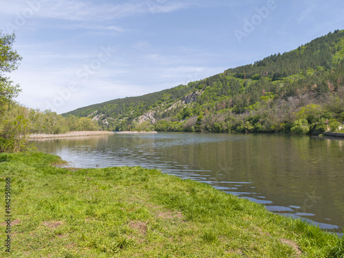 Spring Landscape of Pancharevo lake, Bulgaria