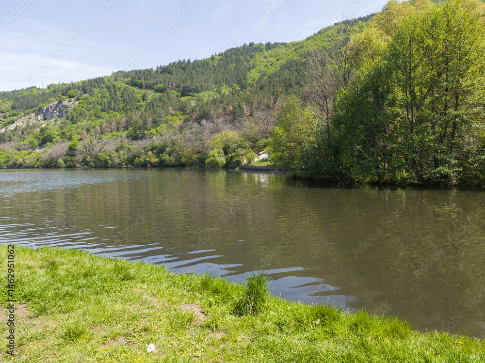 Spring Landscape of Pancharevo lake, Bulgaria