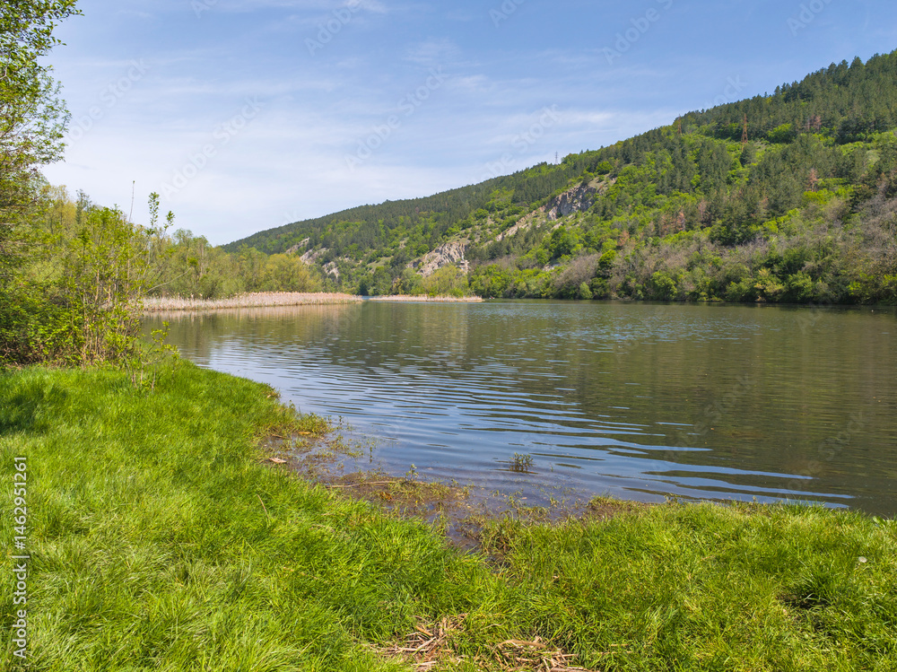 Spring Landscape of Pancharevo lake, Bulgaria