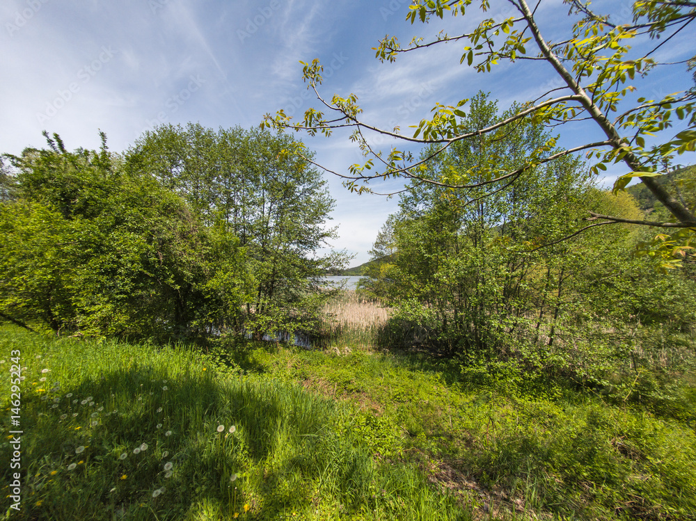 Spring Landscape of Pancharevo lake, Bulgaria