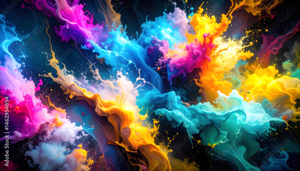 Fototapeta premium Hyper-Realistic Bioluminescent Marble Wall