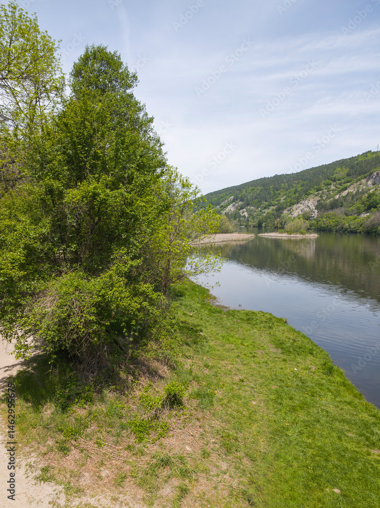 Spring Landscape of Pancharevo lake, Bulgaria