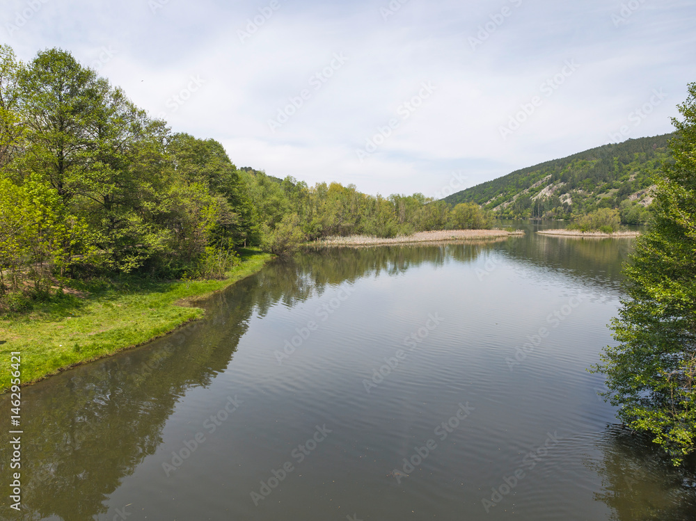 Spring Landscape of Pancharevo lake, Bulgaria