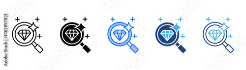 Value Proposal Icon Set With Multiple Style Collection 