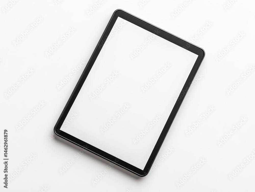 Tablet on a plain white background Tablet on a plain white background