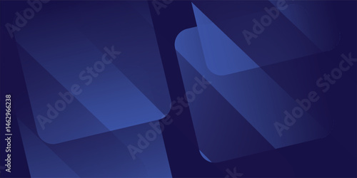 Abstract blue background with glowing geometric lines. Modern blue gradient square shape design. Futuristic technology concept. Suit for brochure, corporate, website, poster, banner, cover modern