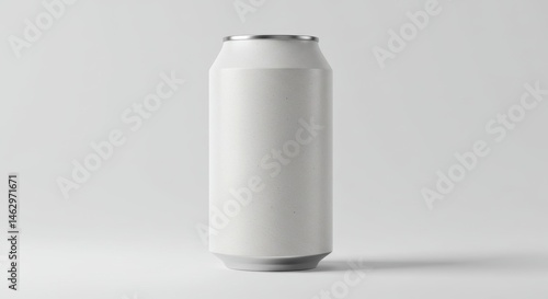 White Can Mockup on Light Background