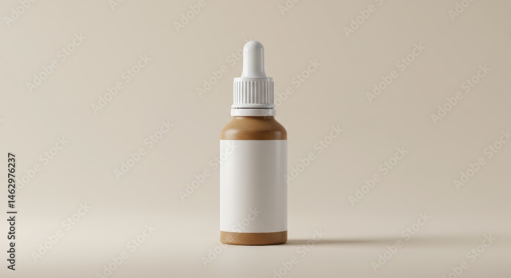 Dropper Bottle Mockup with Blank Label Dropper Bottle Mockup with Blank Label