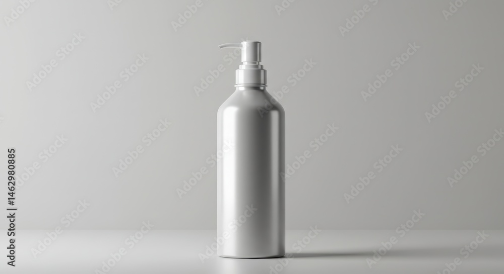Pump Bottle on Table Pump Bottle on Table