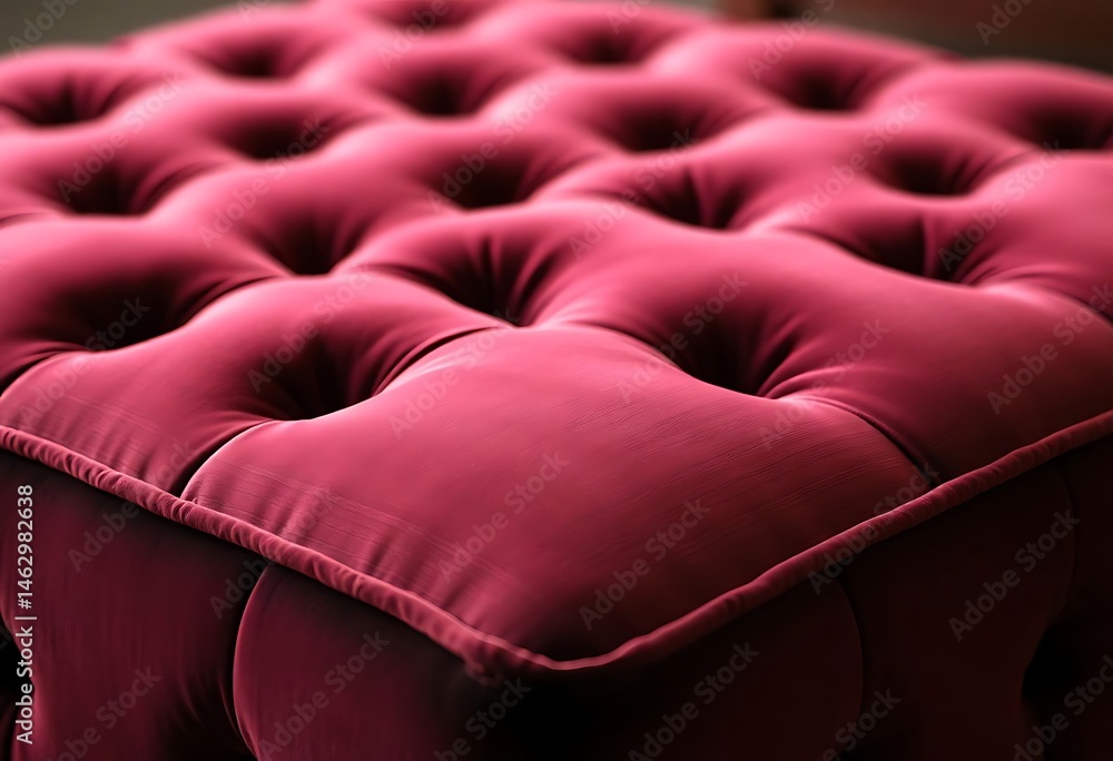 Fototapeta premium close up of a red cushion on a bed