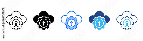 Back Up Icon Set With Multiple Style Collection 