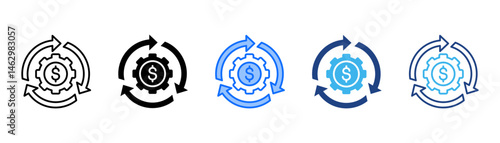 Continuity Icon Set With Multiple Style Collection 